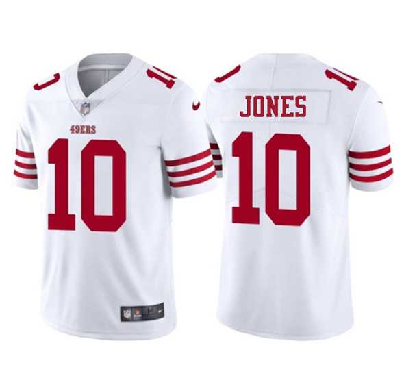 Men & Women & Youth San Francisco 49ers #10 Mac Jones White 2025 Vapor Untouchable Limited Stitched Jersey